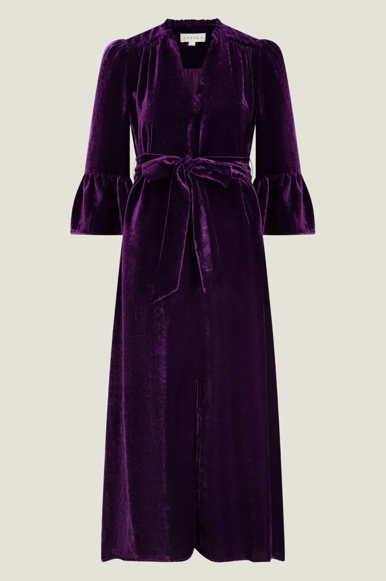 Astrid Velvet Dress | Purple - Image 9