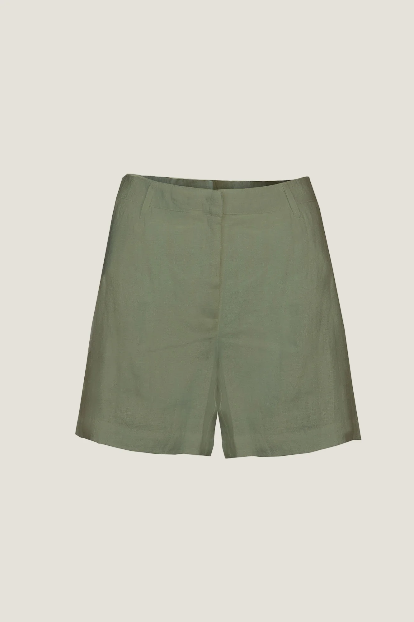 Alexandra Short Linen Shorts | Khaki - Image 6