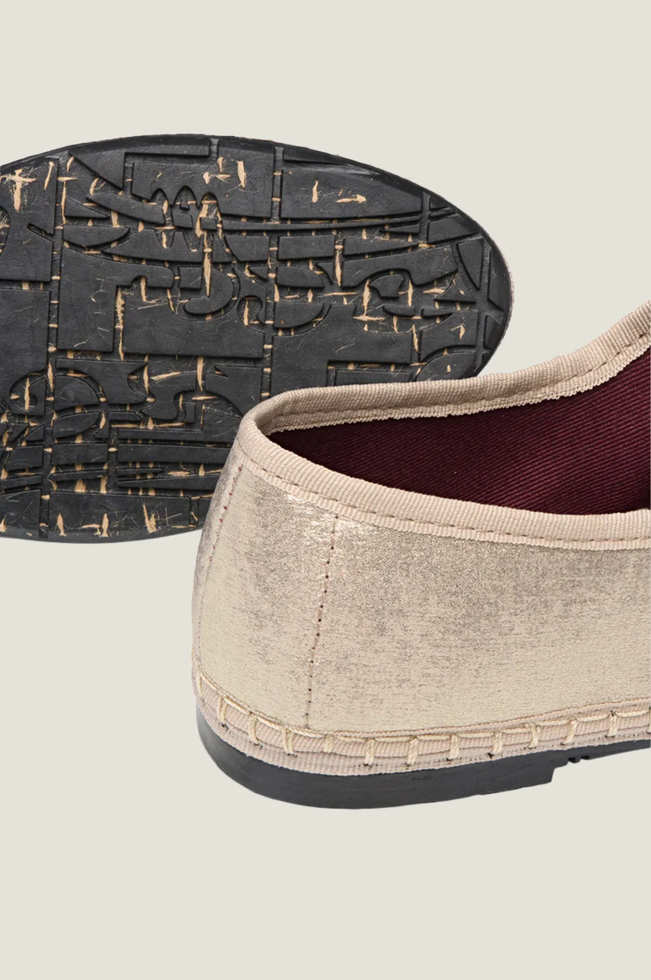 Flor Mary Jane Shoe | Metallic Light Gold - Image 3