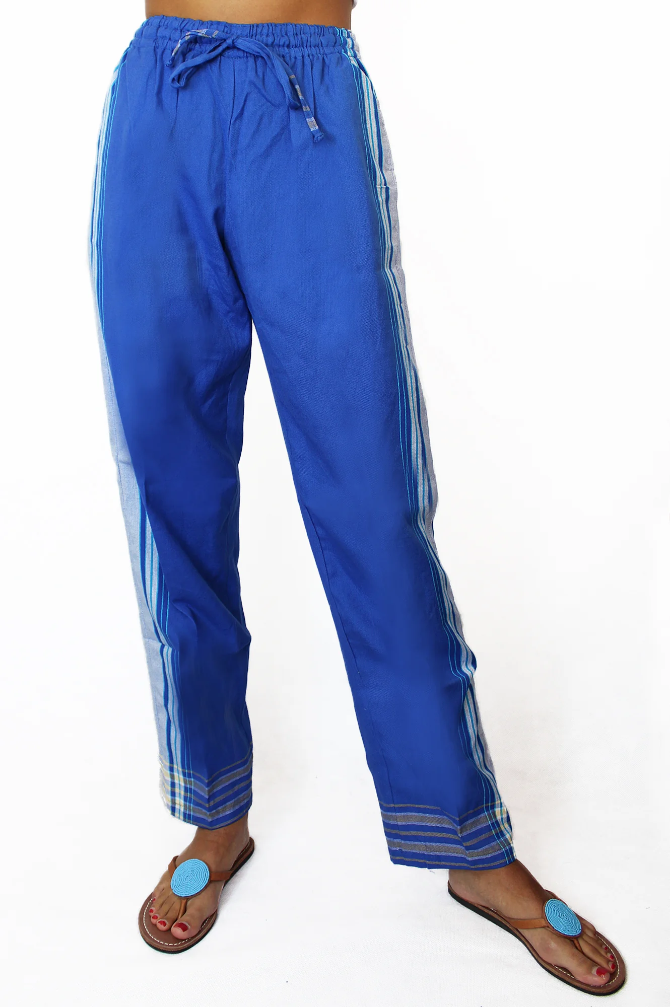 Unisex Kikoy Trousers | Cobalt Blue/Blue - Image 5