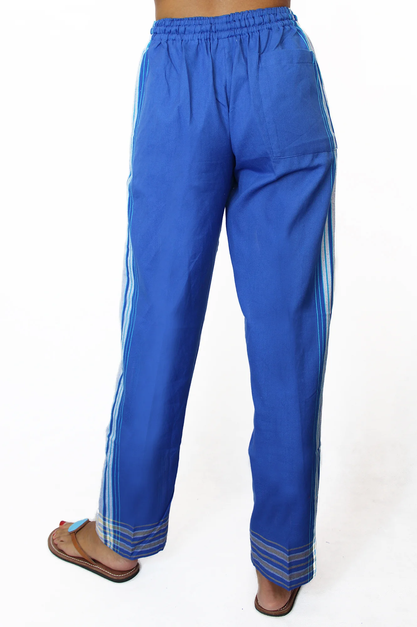 Unisex Kikoy Trousers | Cobalt Blue/Blue - Image 6