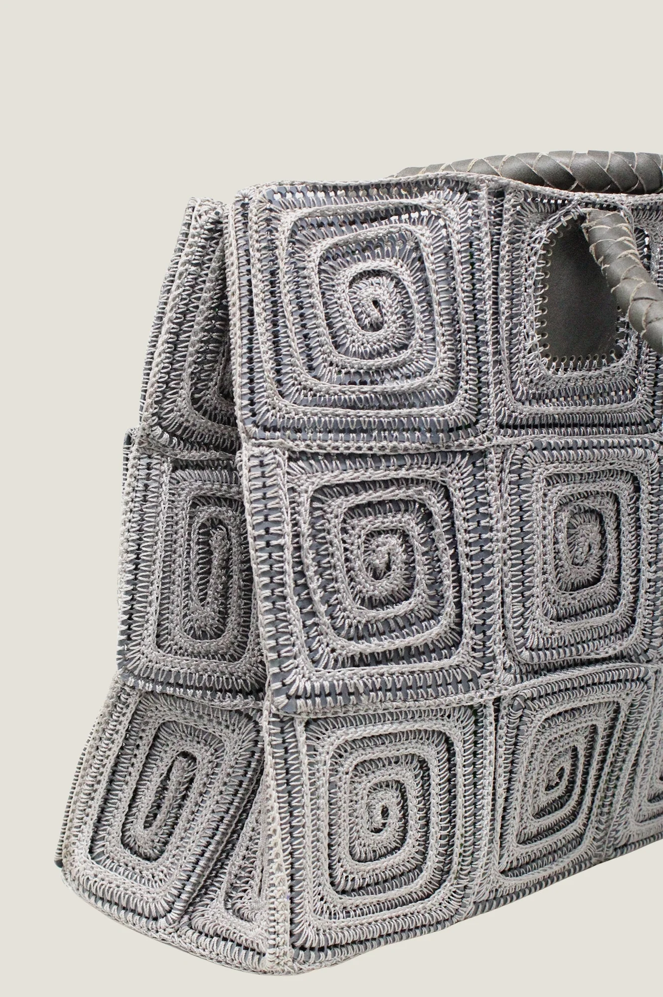 Large Crochet Bag | Grey - Image 3