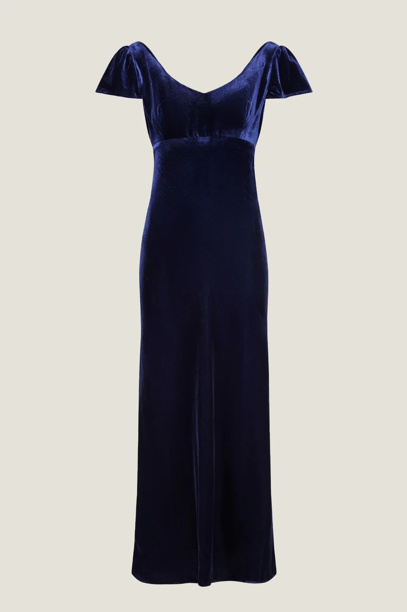 Lilah Velvet Maxi Dress | Navy - Image 5