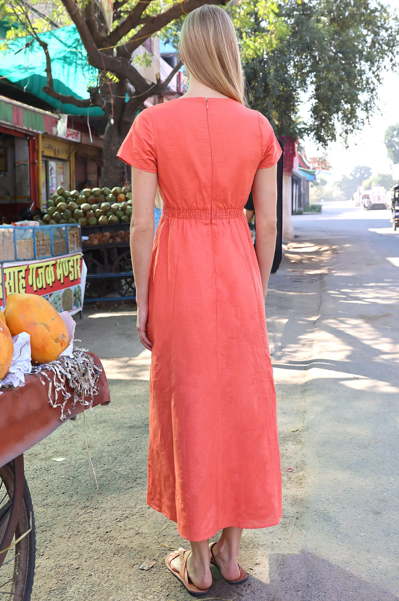 Louisa Linen Blend Dress | Grenadine - Image 5