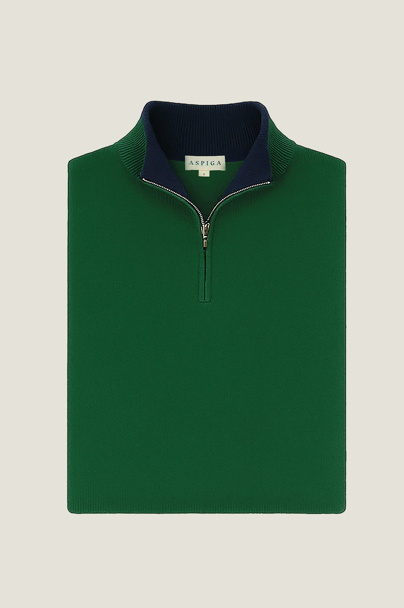 Men's Merino Wool Quarter Zip | Bright Green - Image 6