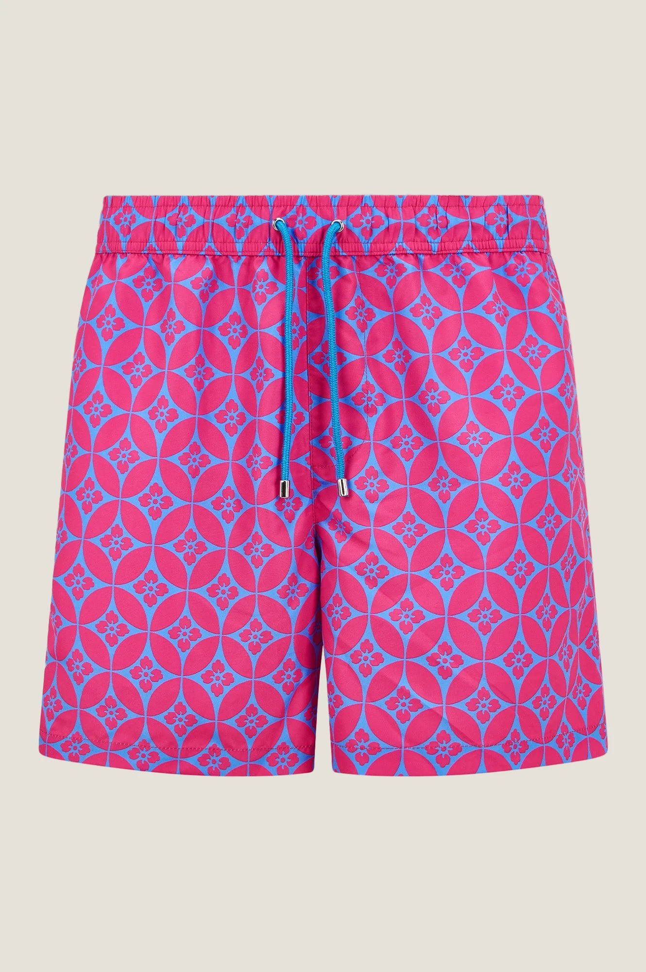 Men's Recycled Swim Shorts | Geo Pink/Blue - Image 5