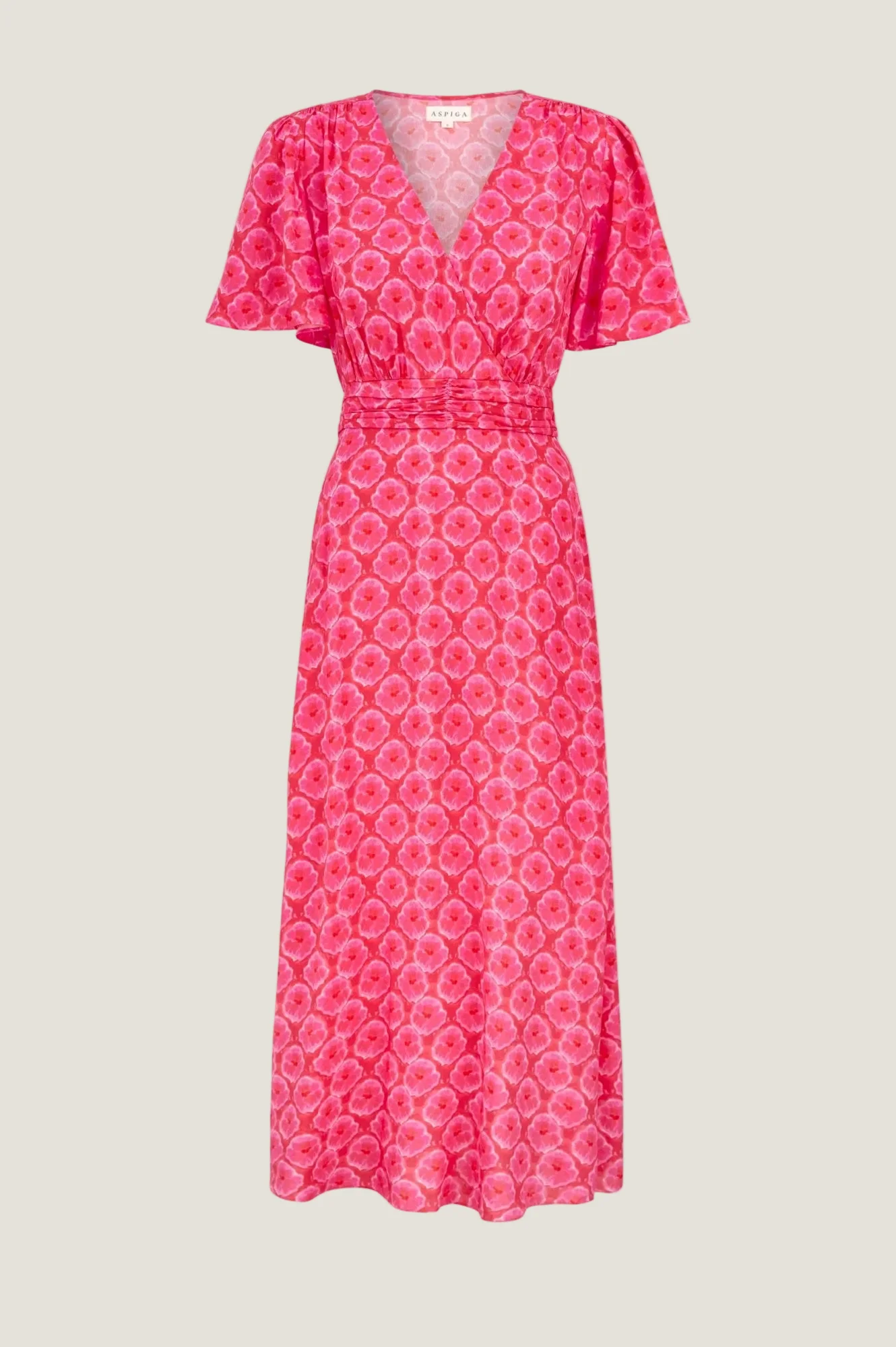 Mimi EcoVero™ Dress | Pink/Red - Image 8