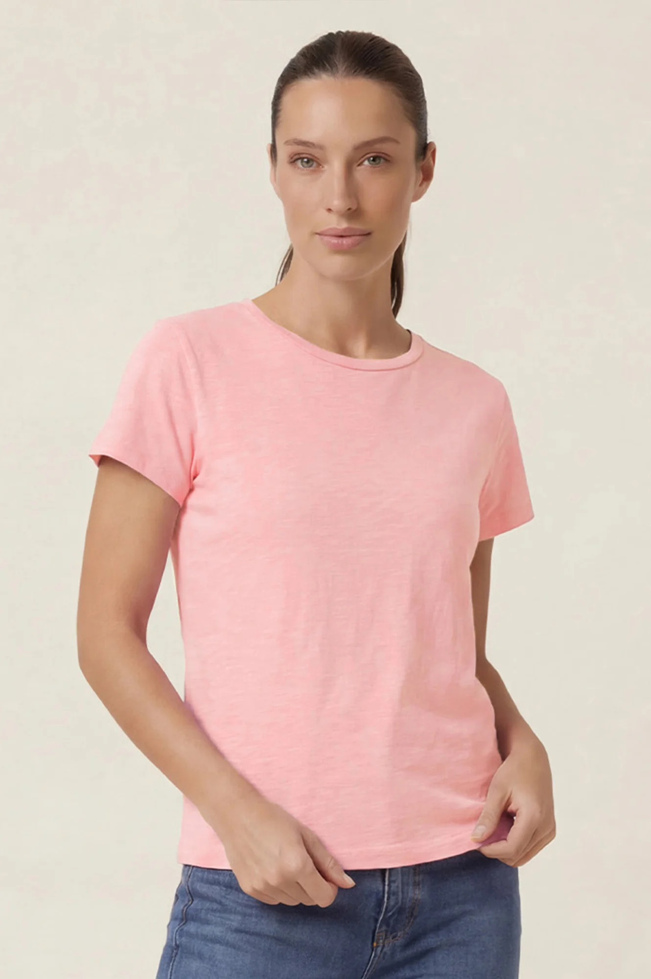 Organic Cotton T-Shirt | Pink - Image 4