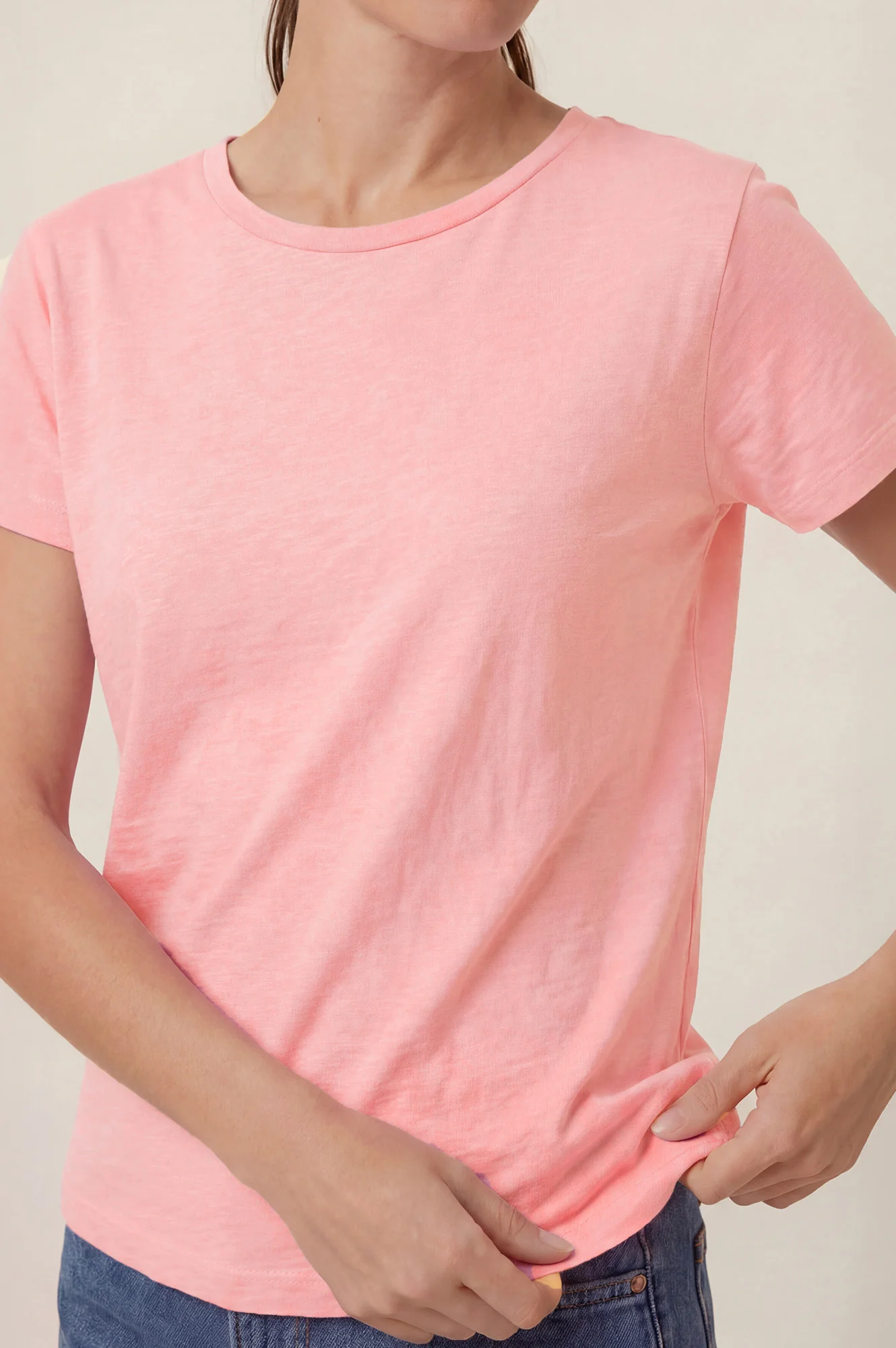 Organic Cotton T-Shirt | Pink - Image 5