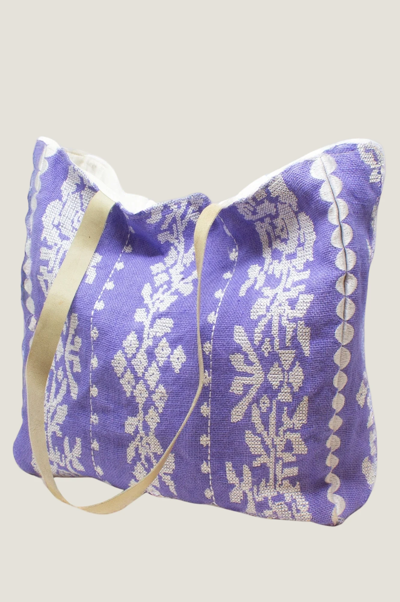 Paros Jute Bag | Cornflower/White - Image 5