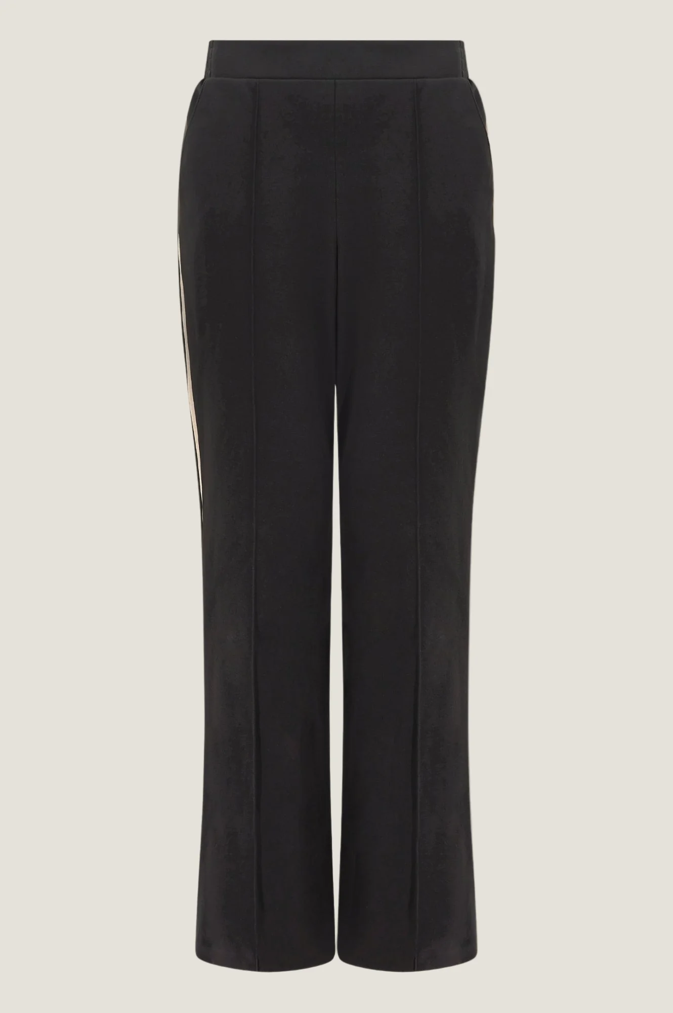 Ponte Trousers | Black/Taupe - Image 7