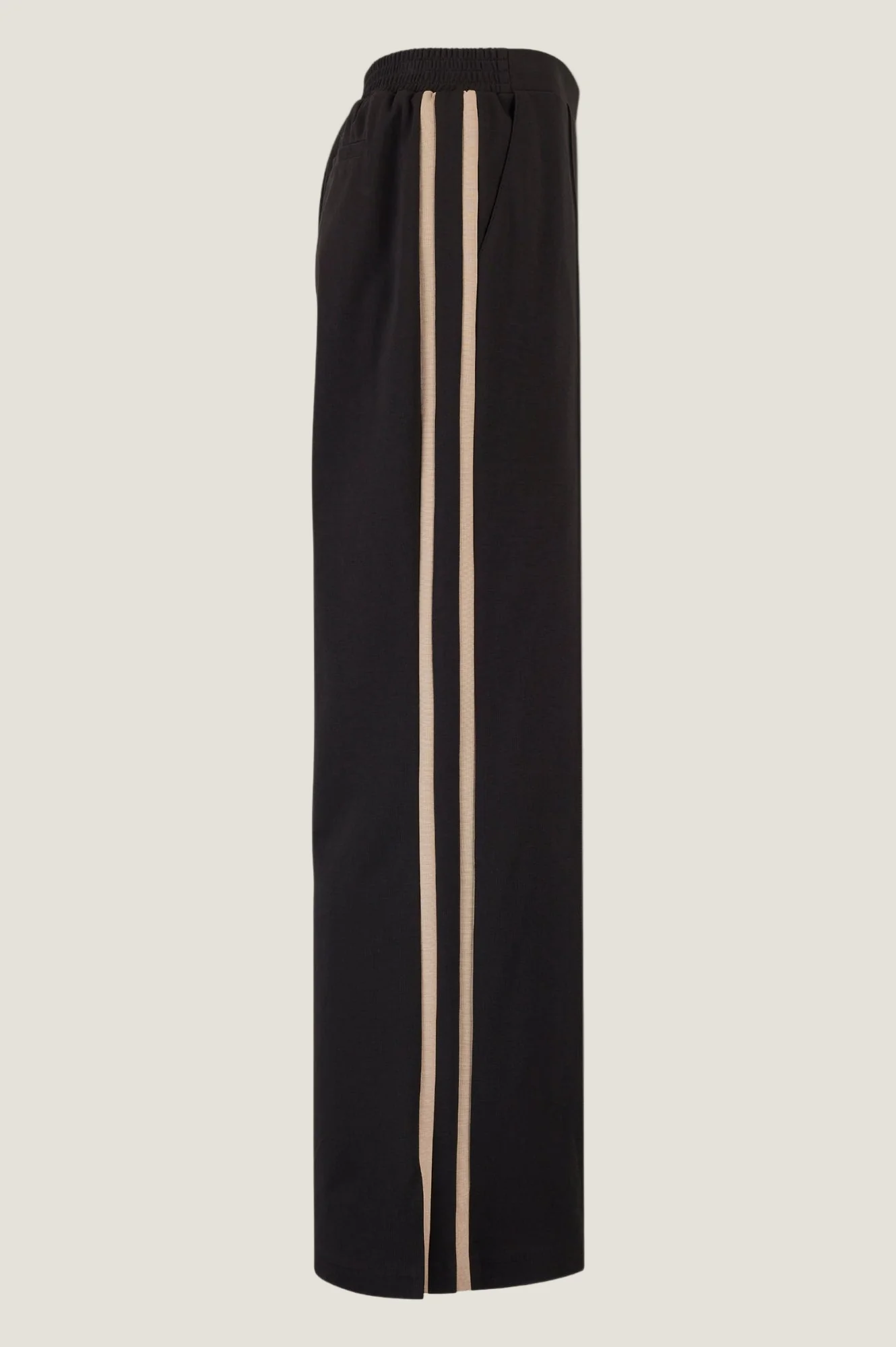 Ponte Trousers | Black/Taupe - Image 8