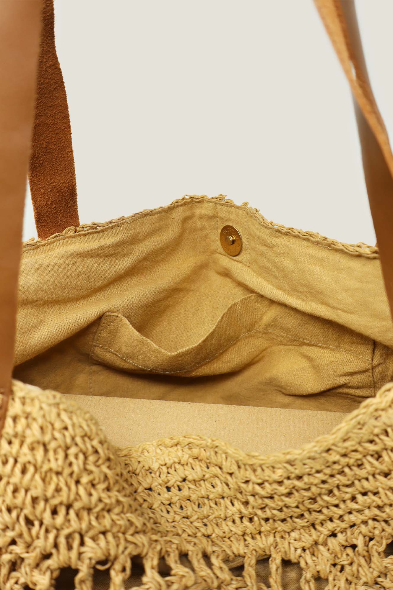 Raffia Crochet Beach Bag | Natural - Image 6