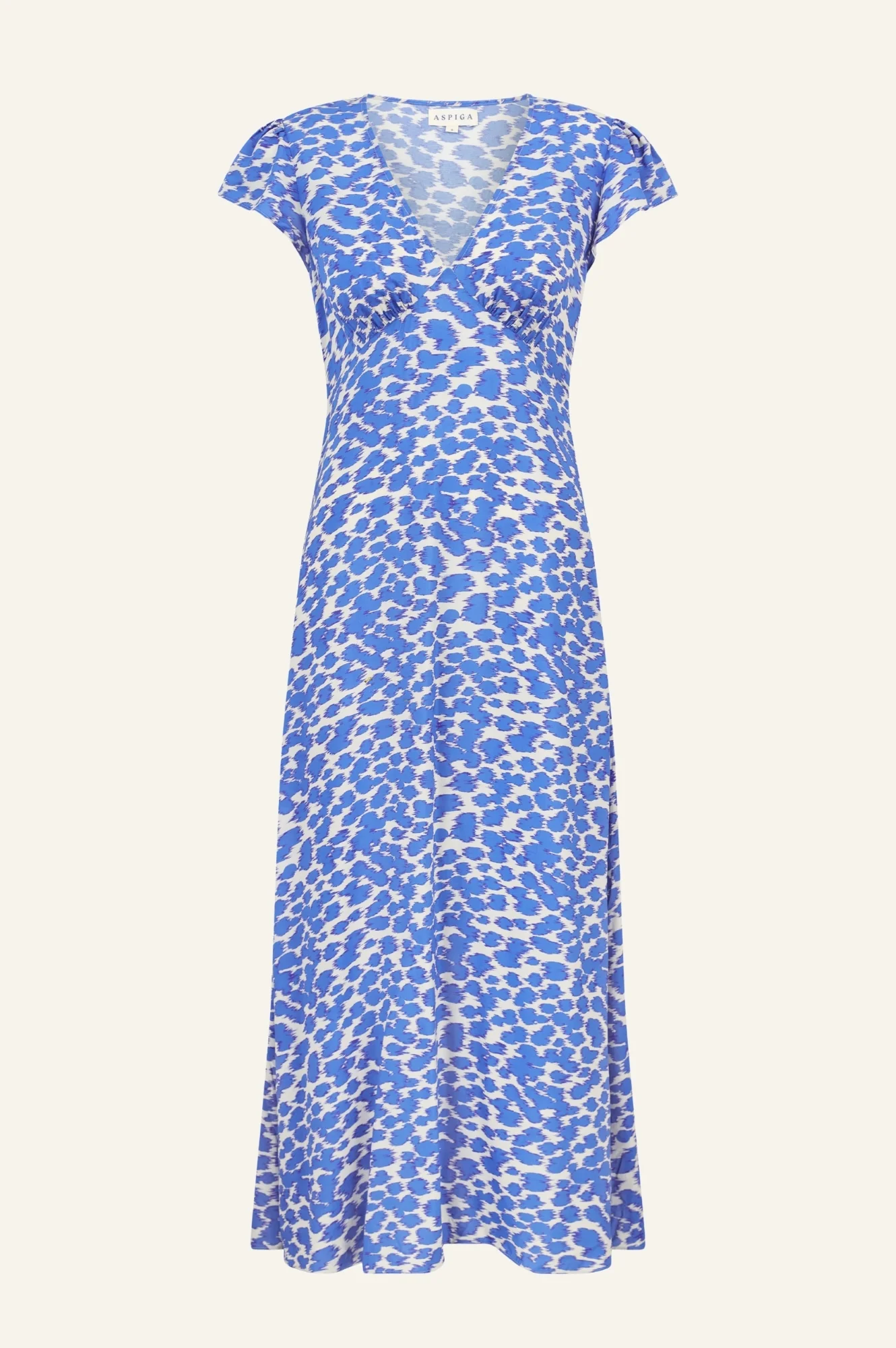 Sophie EcoVero™ Dress | White/Blue - Image 8