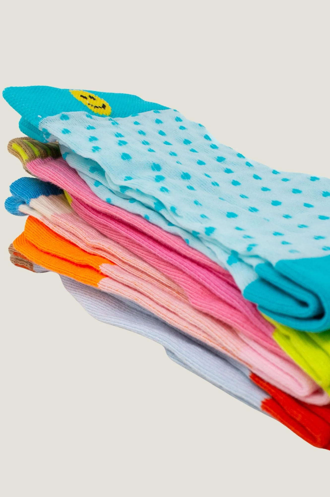 Spot Smiley Sock | Blue - Image 7