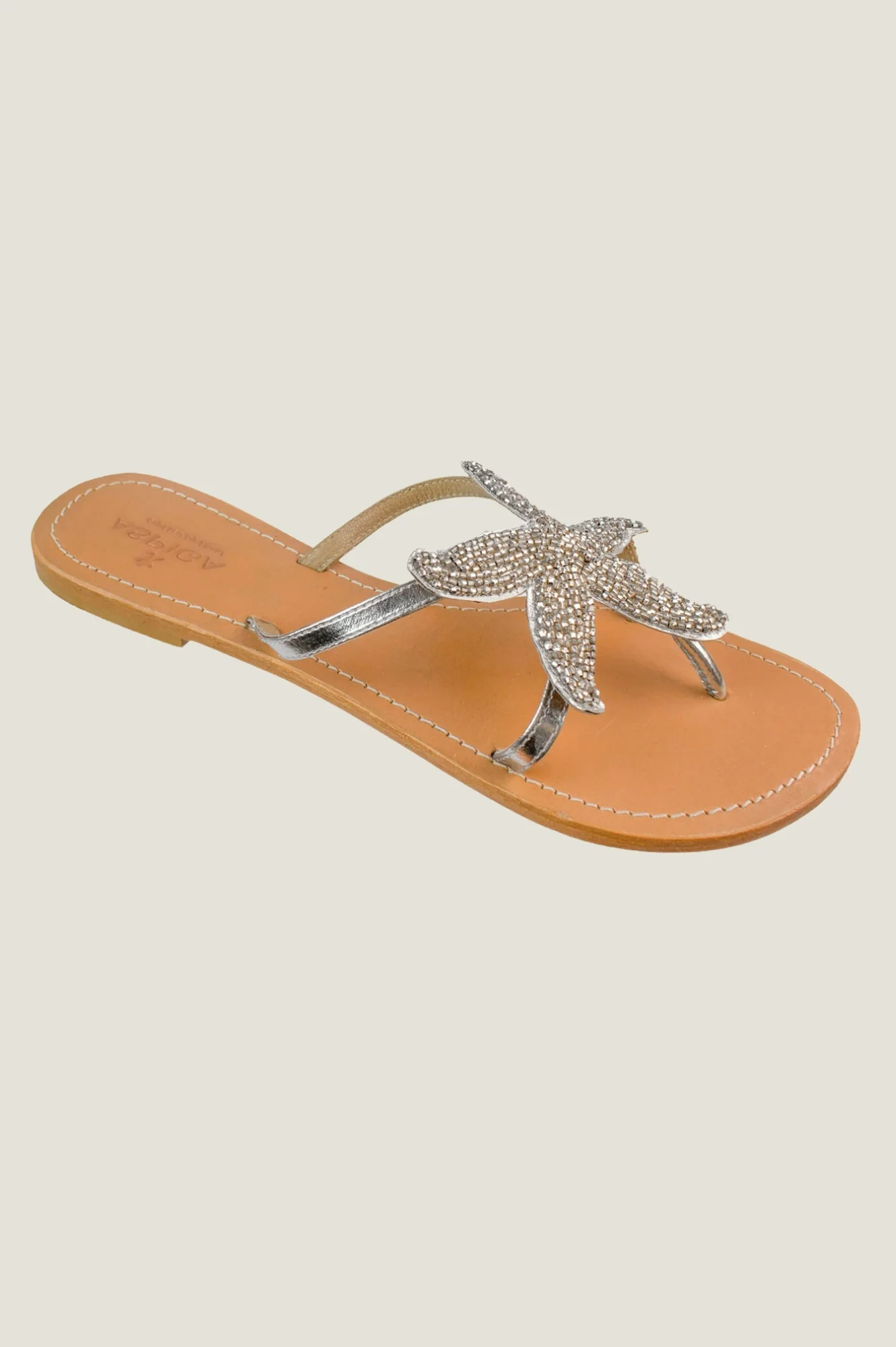 Starfish Leather Sandals | Silver - Image 3