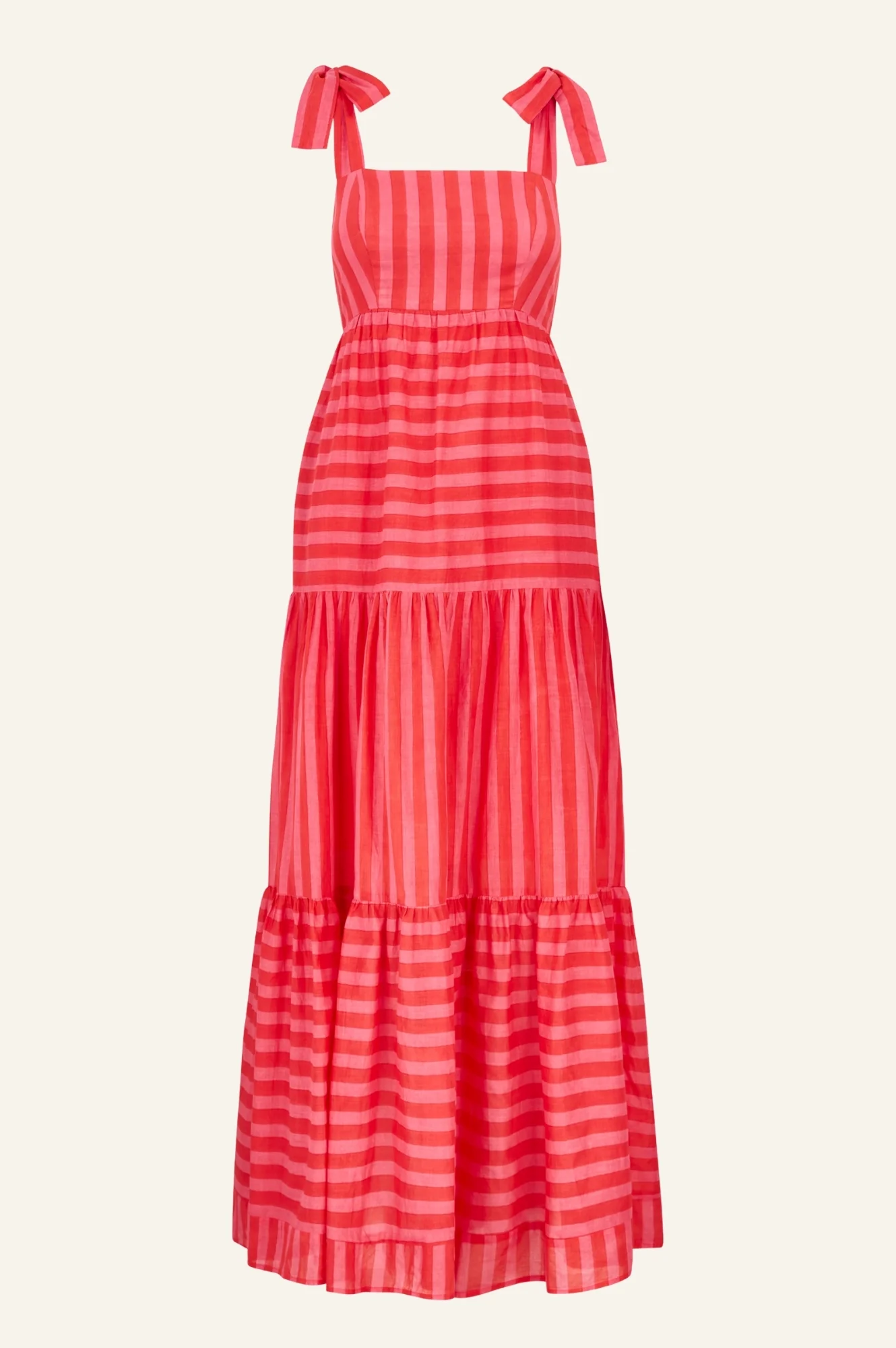 Tabitha Organic Cotton Dress | Red/Pink - Image 6