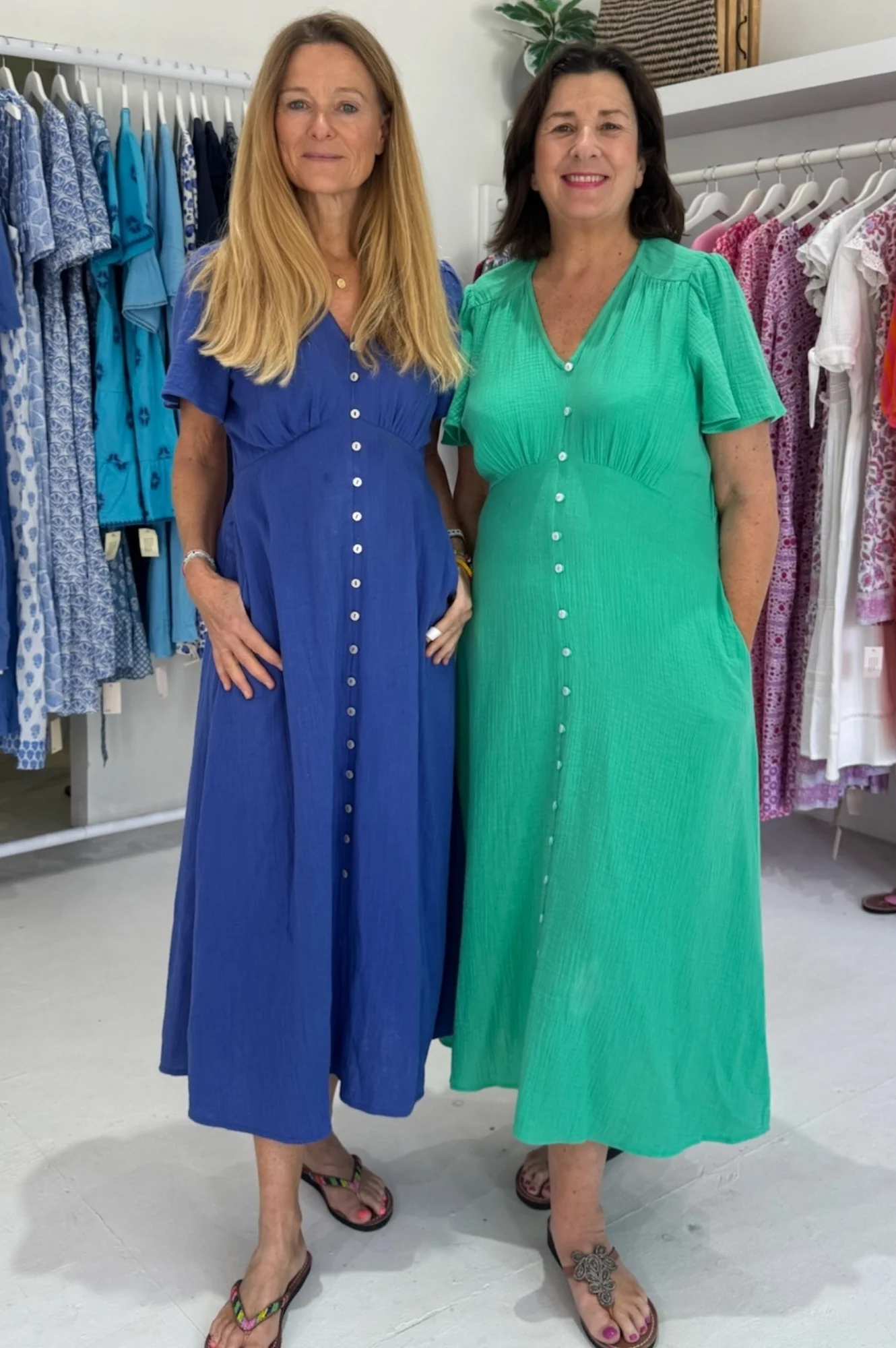 Tessa Organic Cotton Cheesecloth Dress | Cobalt - Image 7