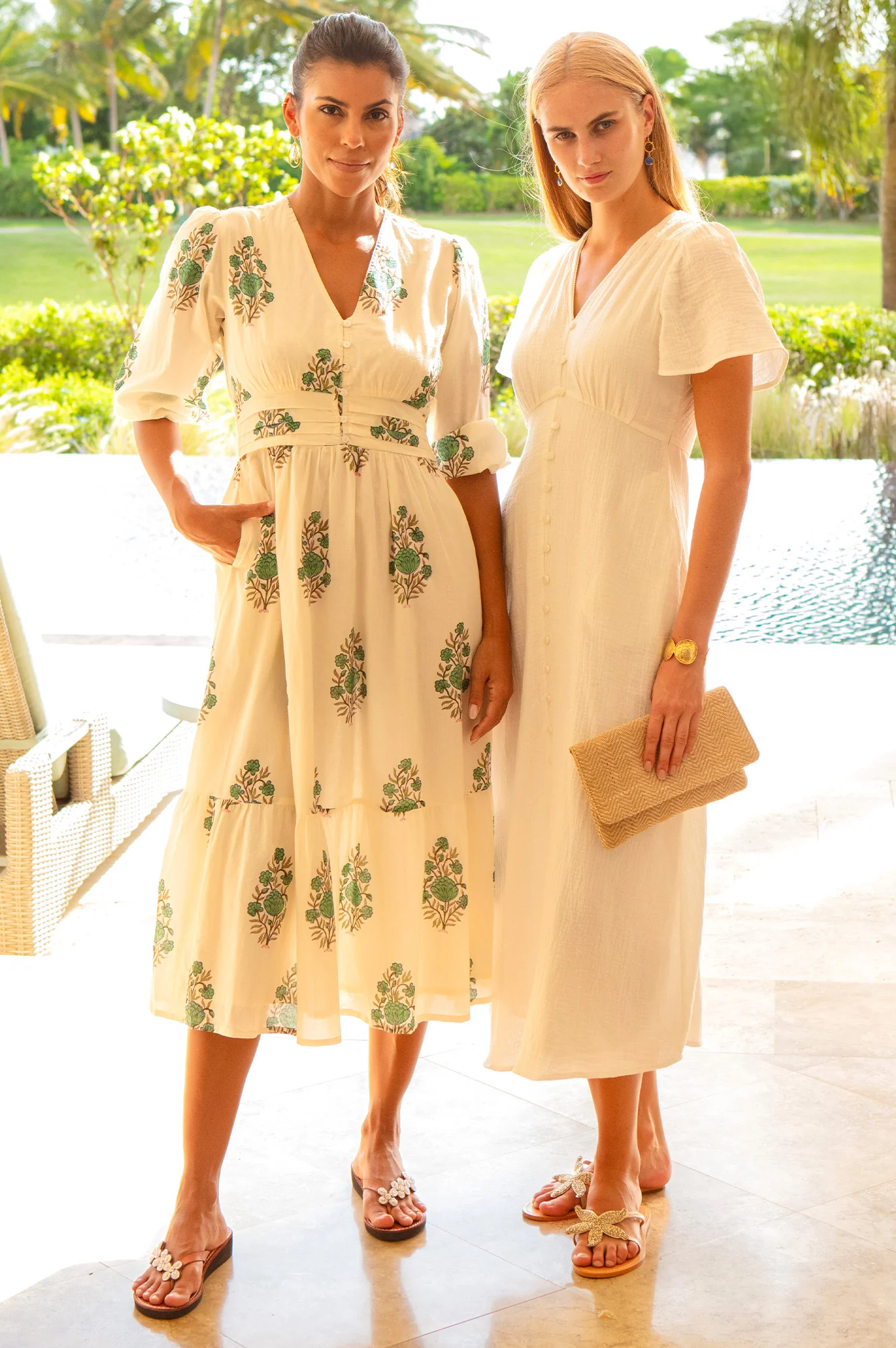 Tessa Organic Cotton Cheesecloth Dress | White - Image 5