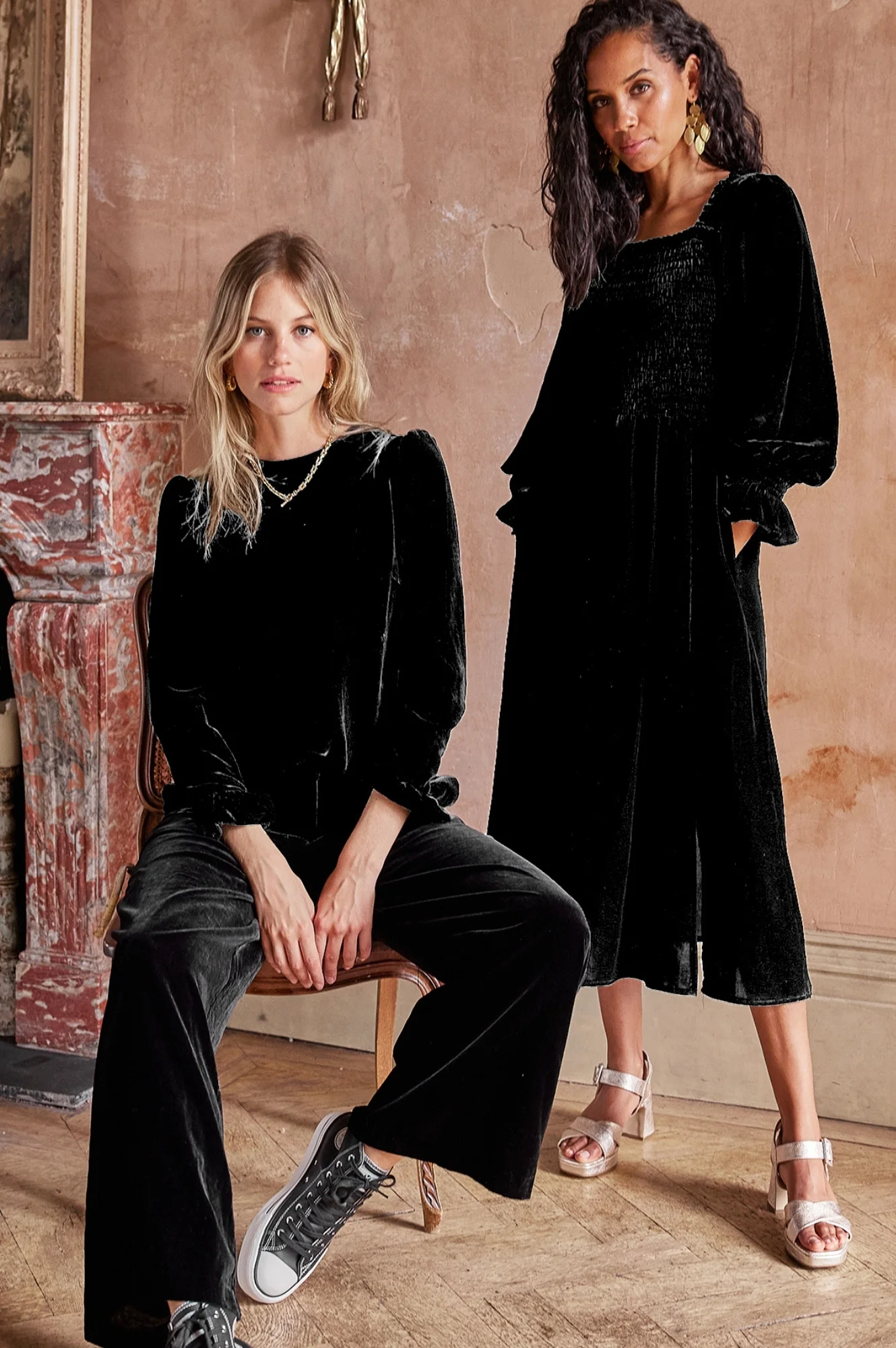 Victoria Velvet Top | Black - Image 11