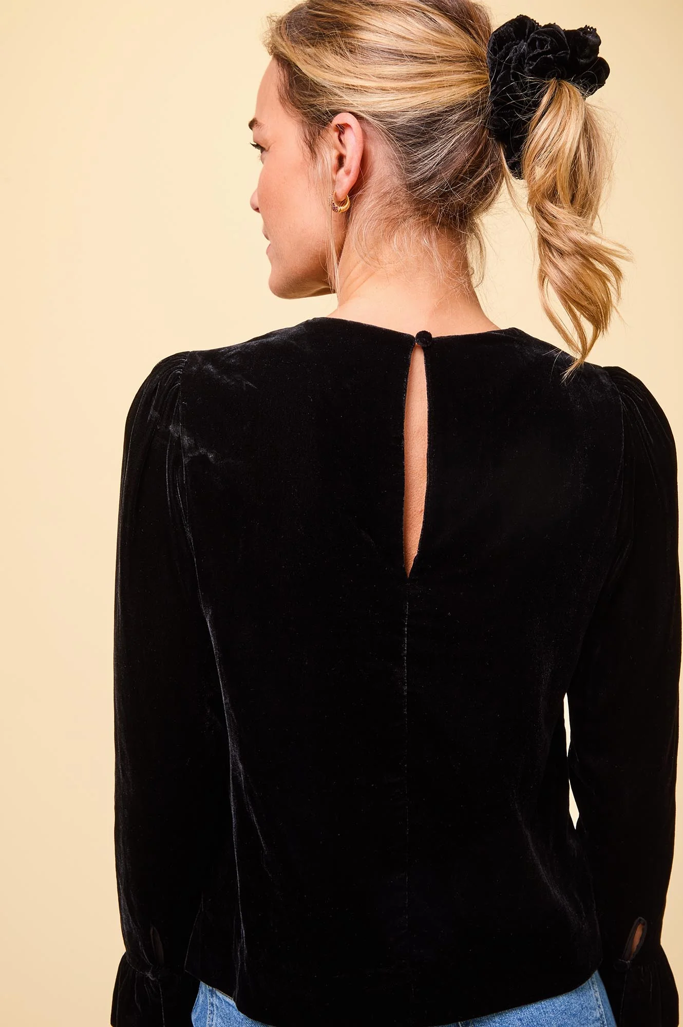 Victoria Velvet Top | Black - Image 4